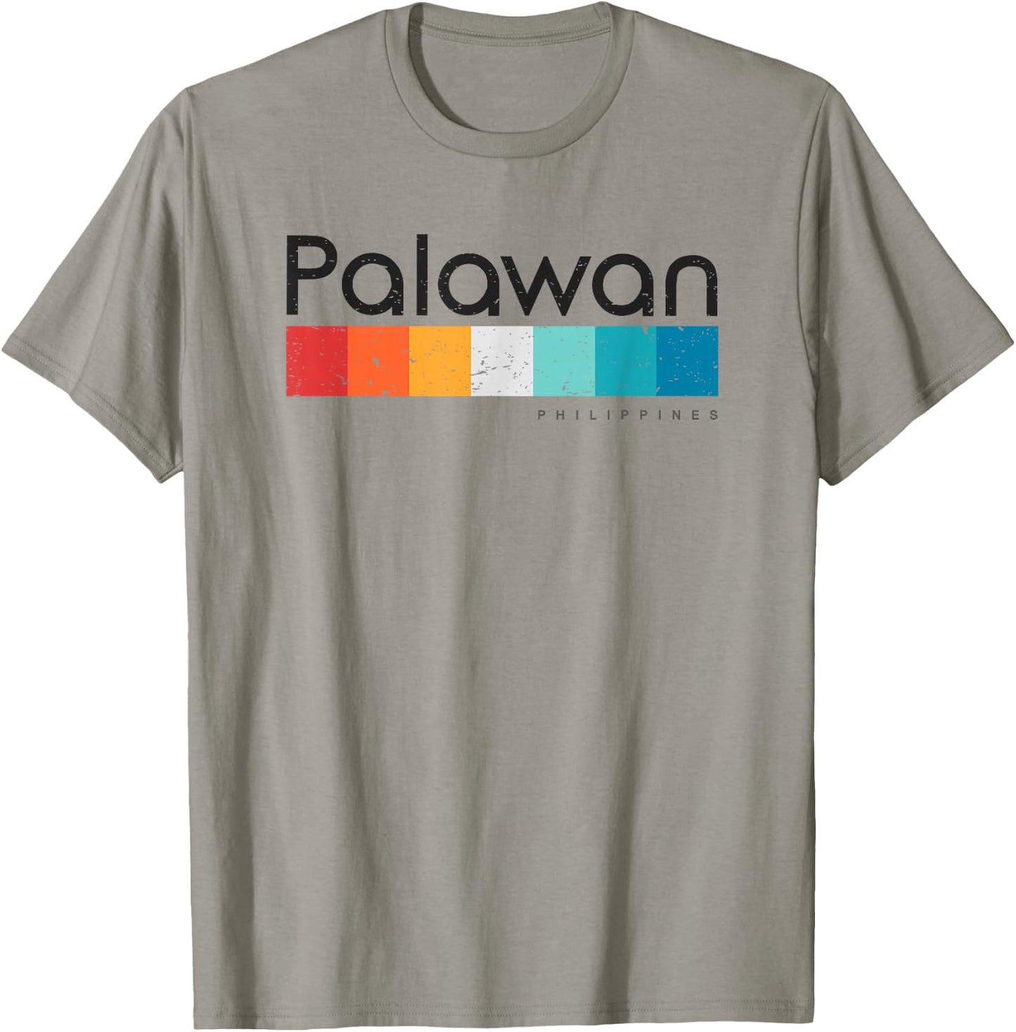 Vintage Palawan Philippines Retro Design T-Shirt - T-Shirt | Sand