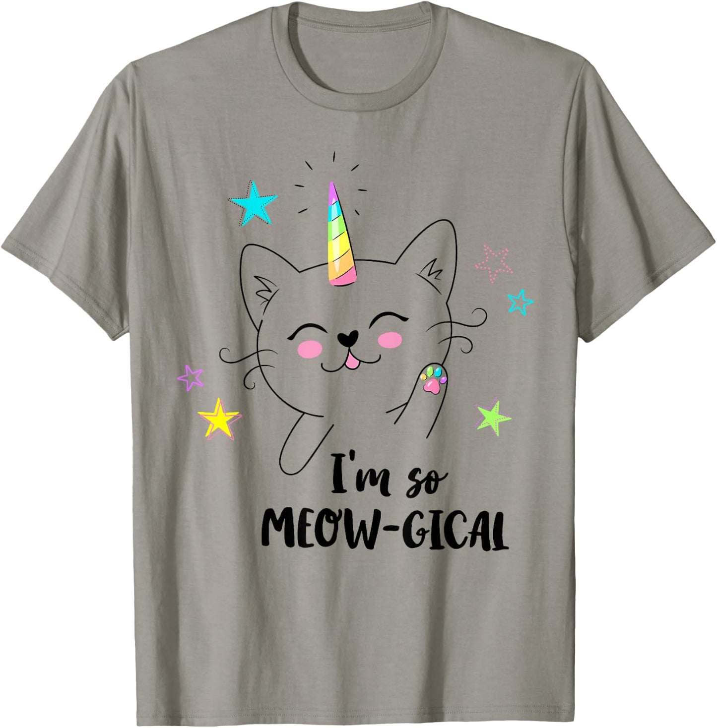 Caticorn cute kitty kids I'm so meow-gical funny cat unicorn T-Shirt - T-Shirt | Sand