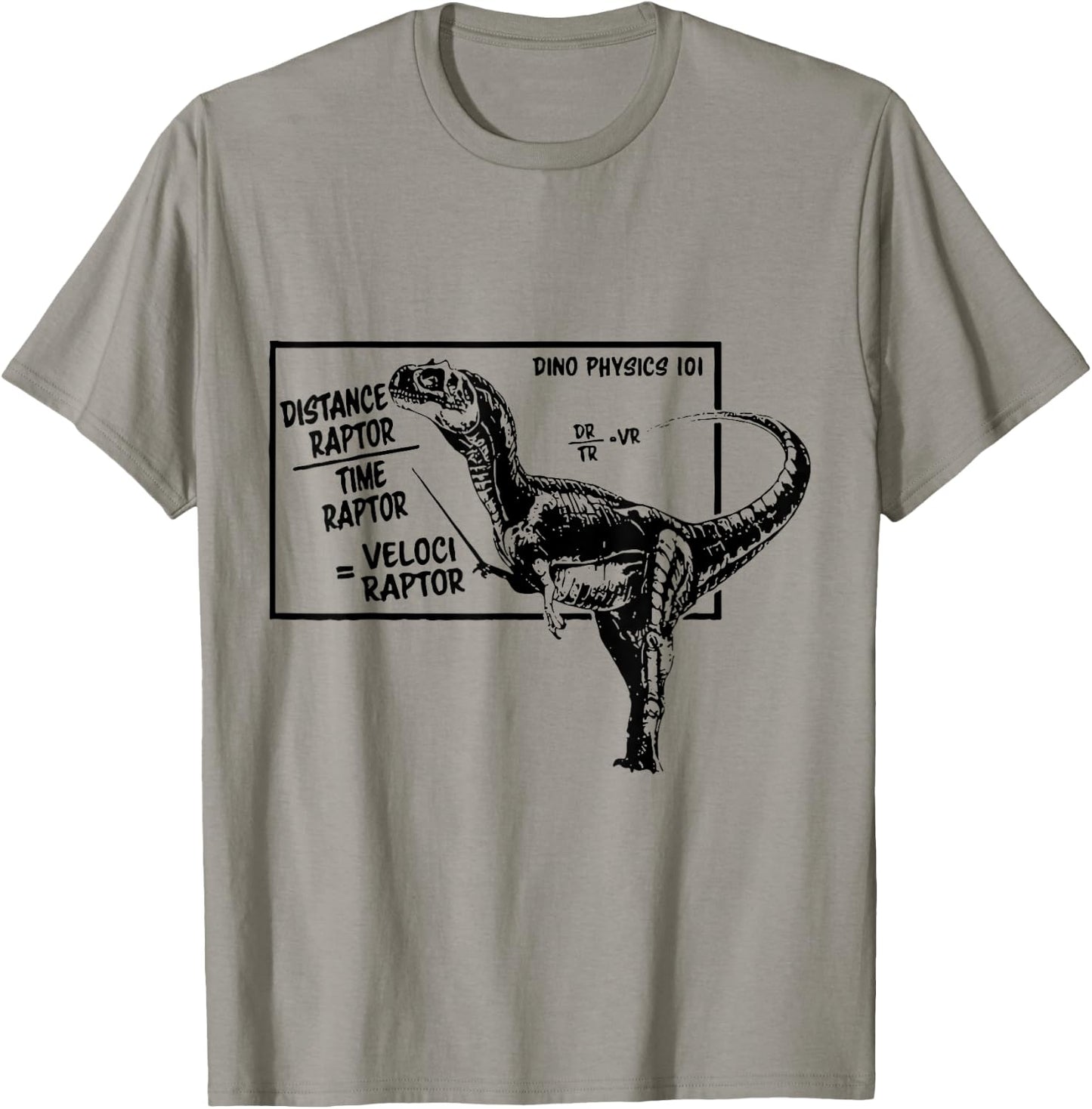 Distanceraptor / Timeraptor = Velociraptor Mathematics Physics T-Shirt - T-Shirt | Sand