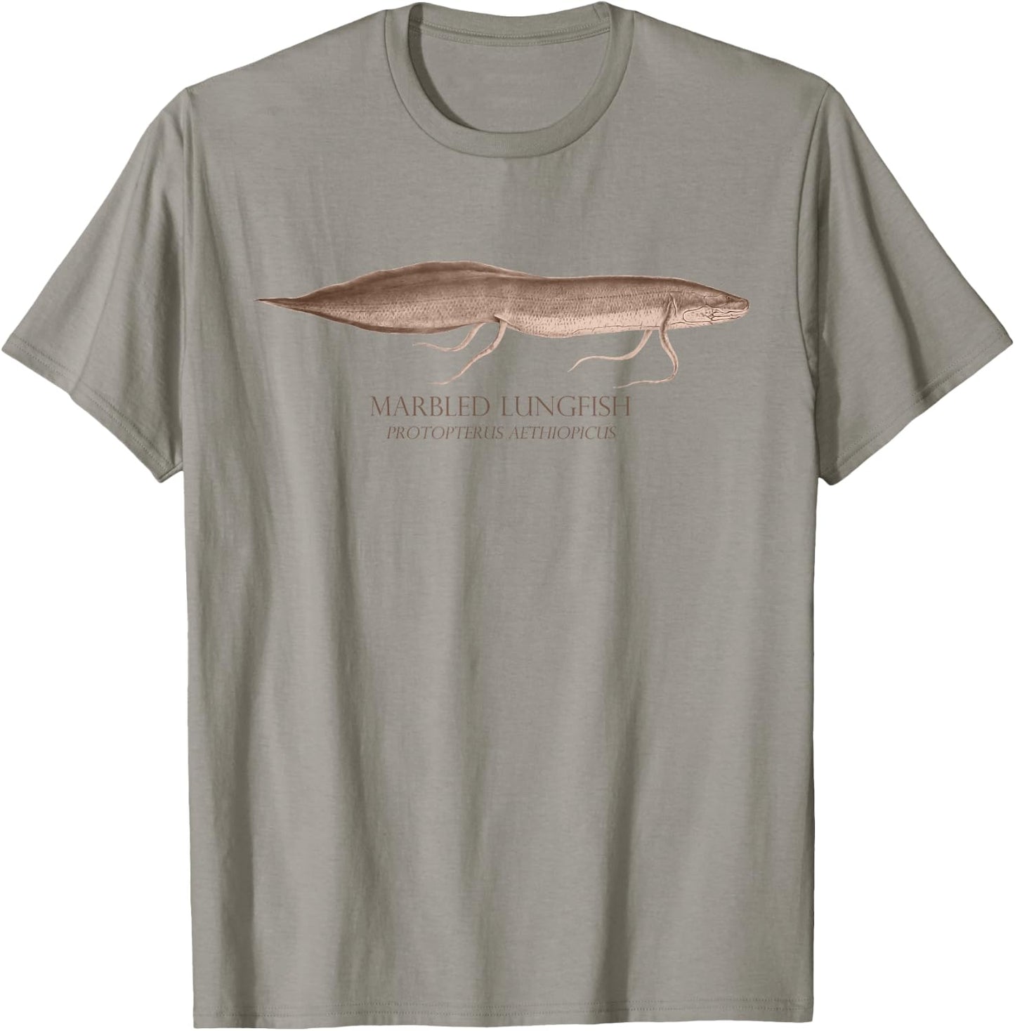 Lungfish Aquarium Fish Keeper Protopterus Aquarist Fish Gift T-Shirt - T-Shirt | Sand