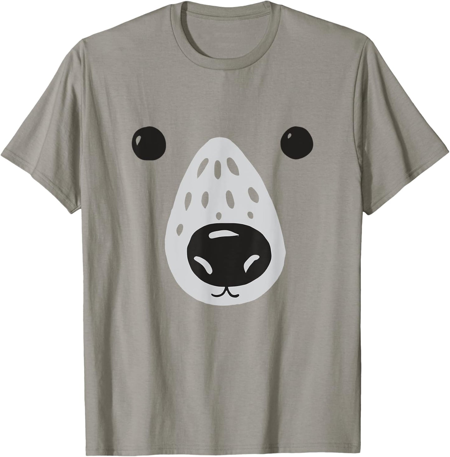Polar Bear Kids Costume Bear Face Cool Zoo Polar Bear T-Shirt - T-Shirt | Sand