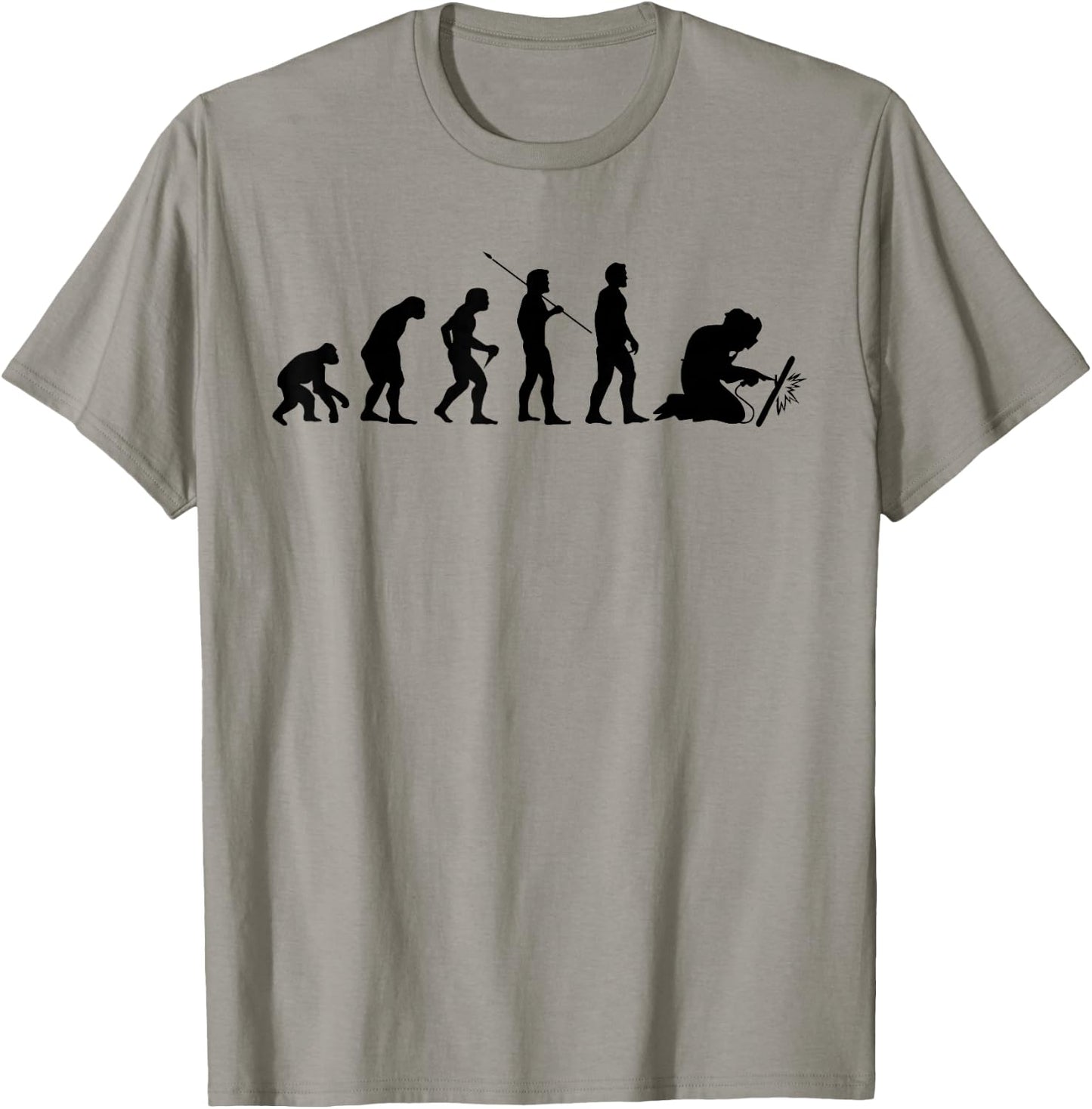 Welder Evolution Craftsman Welding Profession Gift T-Shirt - T-Shirt | Sand