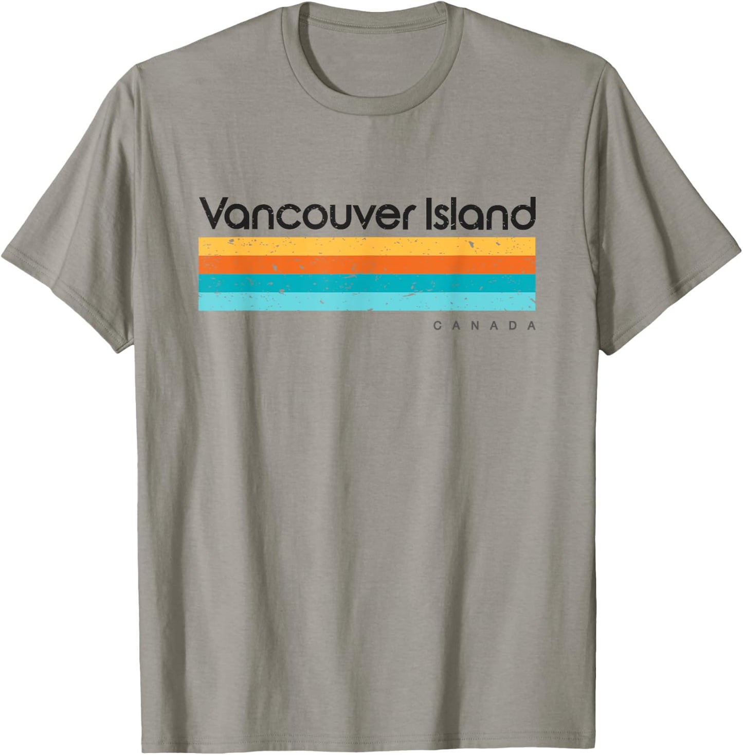 Vintage Vancouver Island Canada Retro Design T-Shirt - T-Shirt | Sand