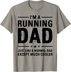 I'm a Running Dad Marathon Runner Jogger Father's Day T-Shirt - T-Shirt | Sand