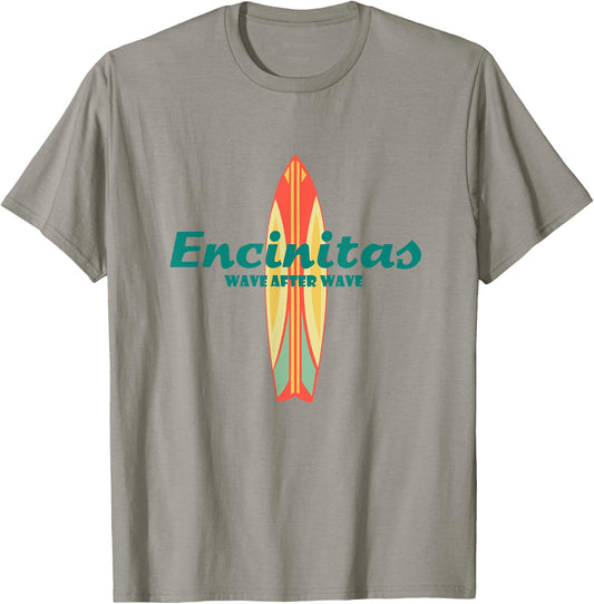 Encinitas Souvenir Retro Beach Vintage California Gifts T-Shirt - T-Shirt | Sand