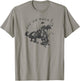 Bucking Bronco Western Cowboy T-Shirt - T-Shirt | Sand