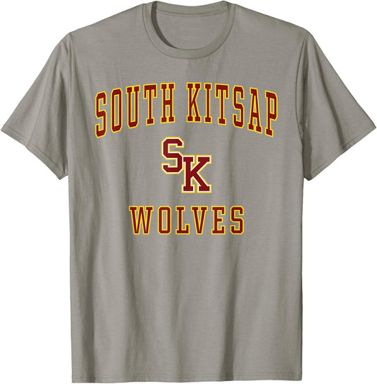 South Kitsap High School Wolves T-Shirt - T-Shirt | Sand
