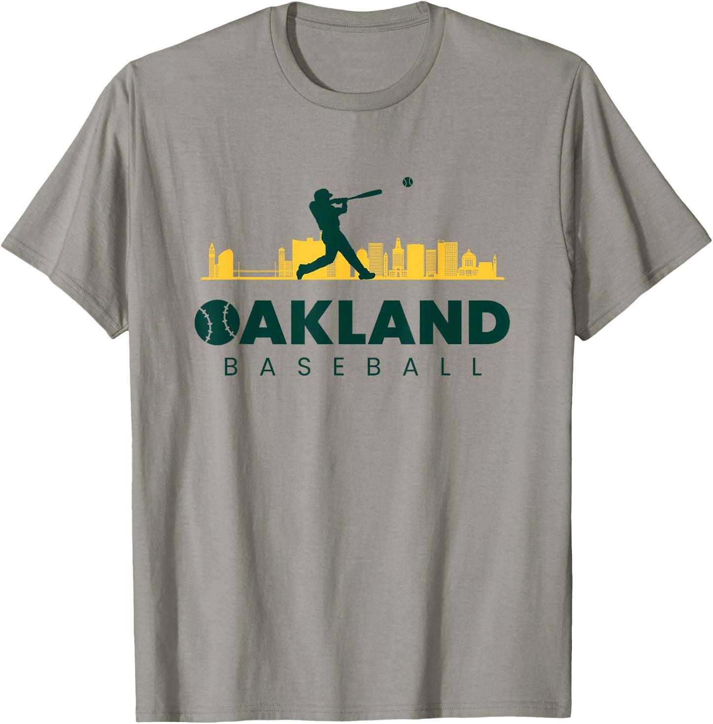 Oakland Baseball Vintage Minimalist Retro Baseball Lover T-Shirt - T-Shirt | Sand