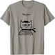 Bonjour French Cat Funny T-Shirt - T-Shirt | Sand