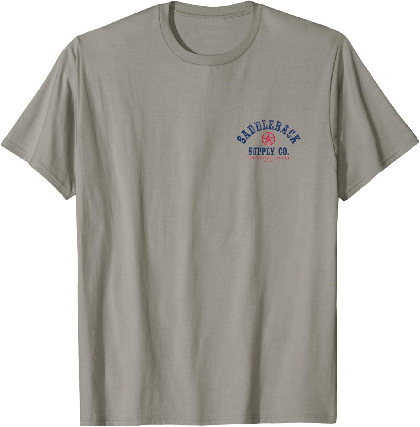 Saddleback Texas Lone Star - Red White and Blue Logo Graphic T-Shirt - T-Shirt | Sand