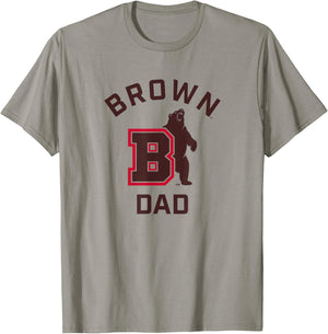 Brown University Bears Arched Dad T-Shirt - T-Shirt | Sand