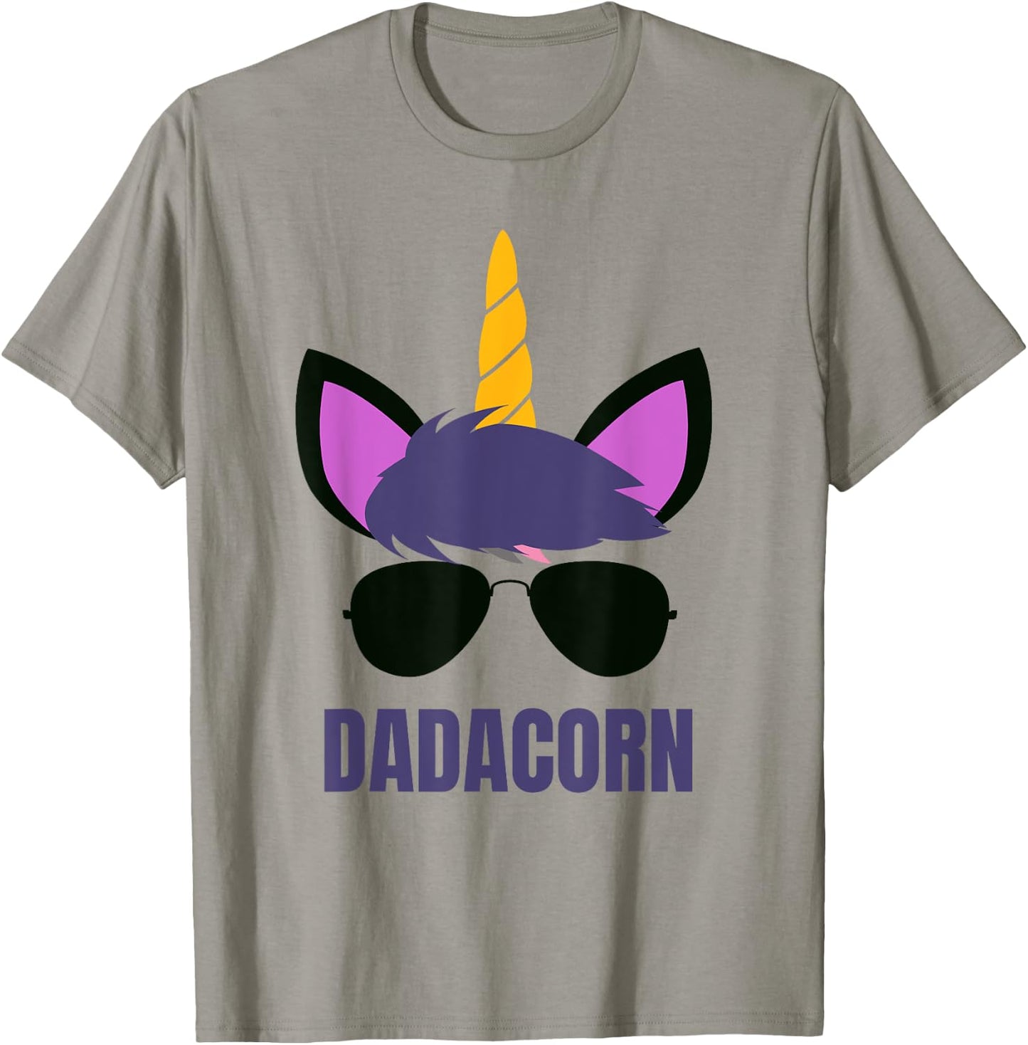 Dadacorn Unicorn Dad Shirt Daddycorn Father Unicorn Daddy T-Shirt - T-Shirt | Sand