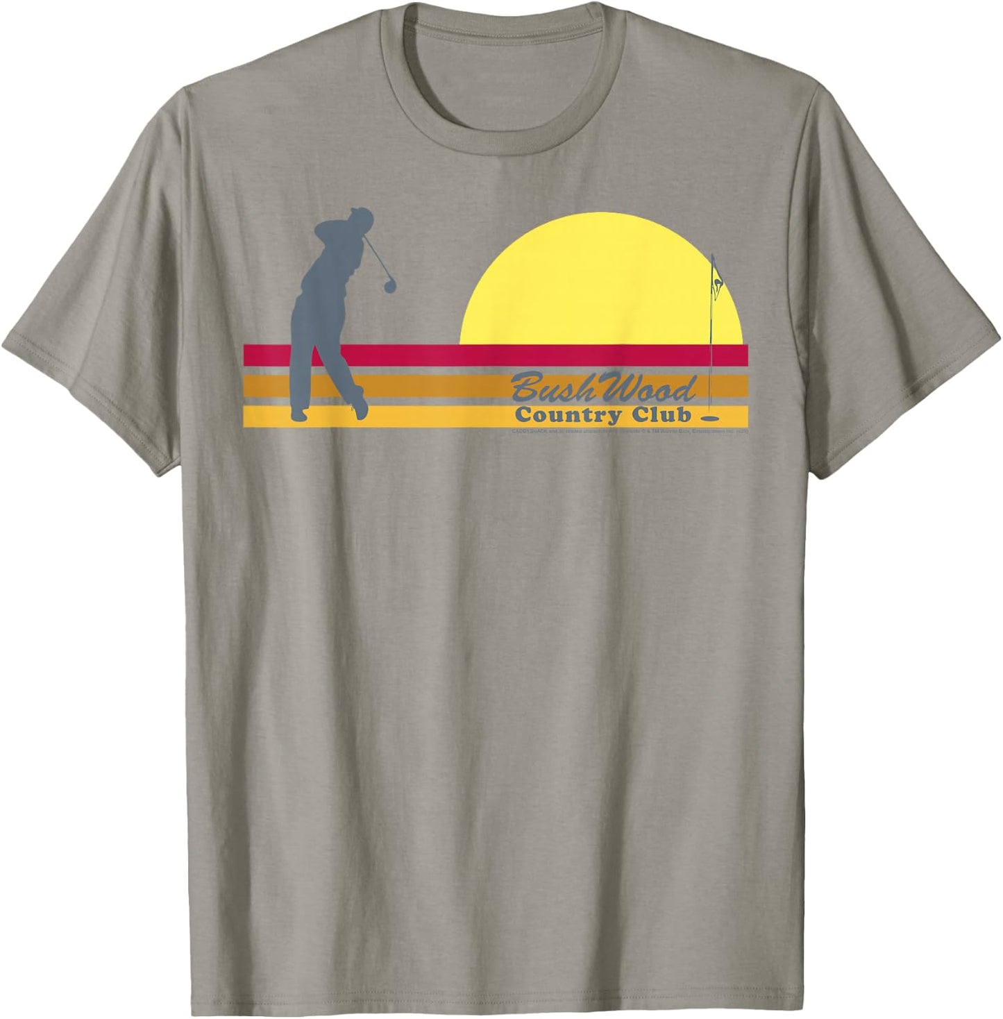 Caddyshack BushWood Country Club Retro Stripe T-Shirt - T-Shirt | Sand