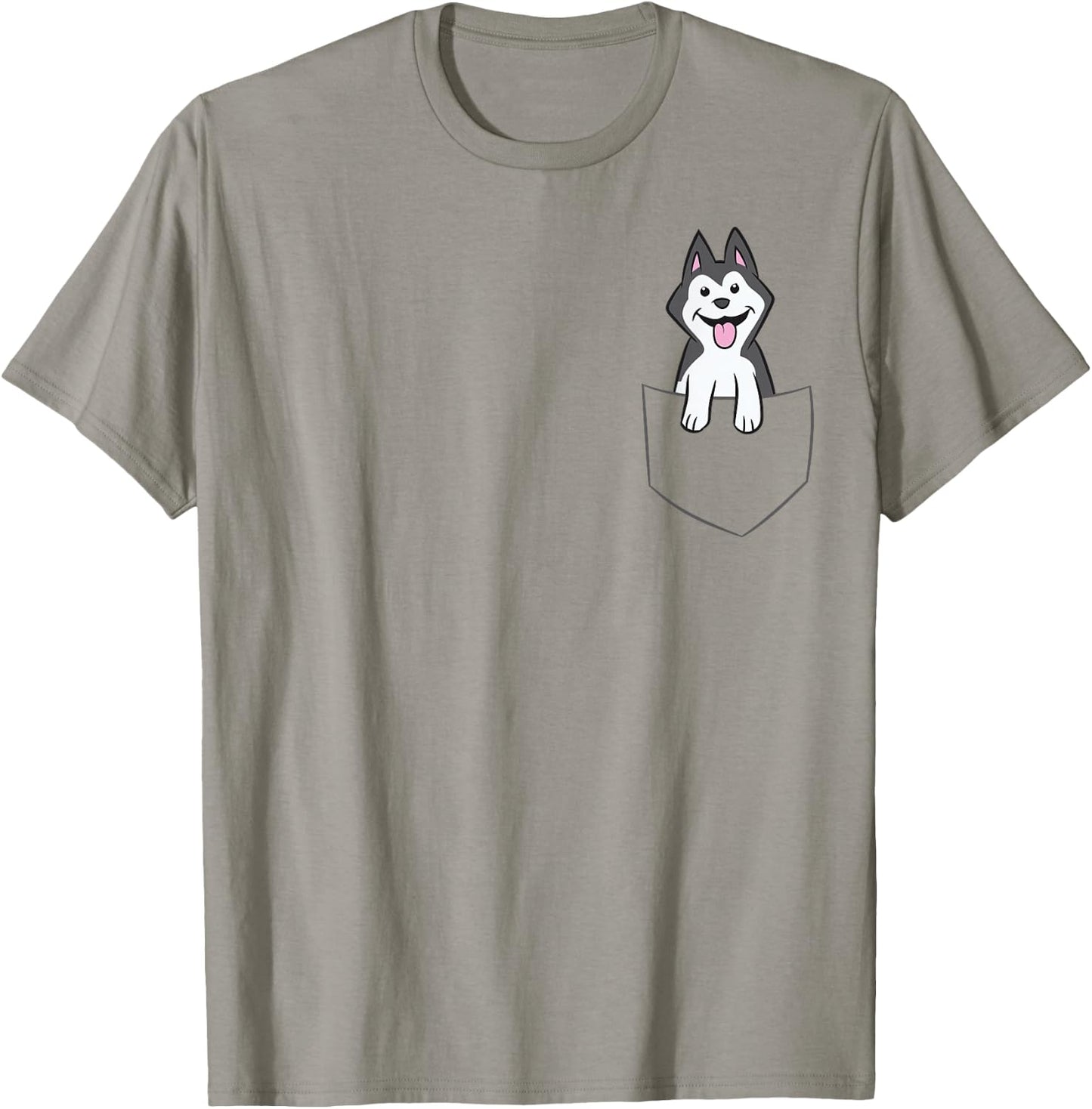 Siberian Husky in Bag Kids Husky in Bag T-Shirt - T-Shirt | Sand