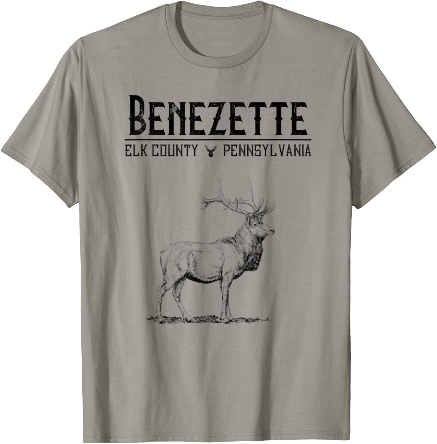 Benezette Elk County Pennsylvania Route 555 Nature State T-Shirt - T-Shirt | Sand