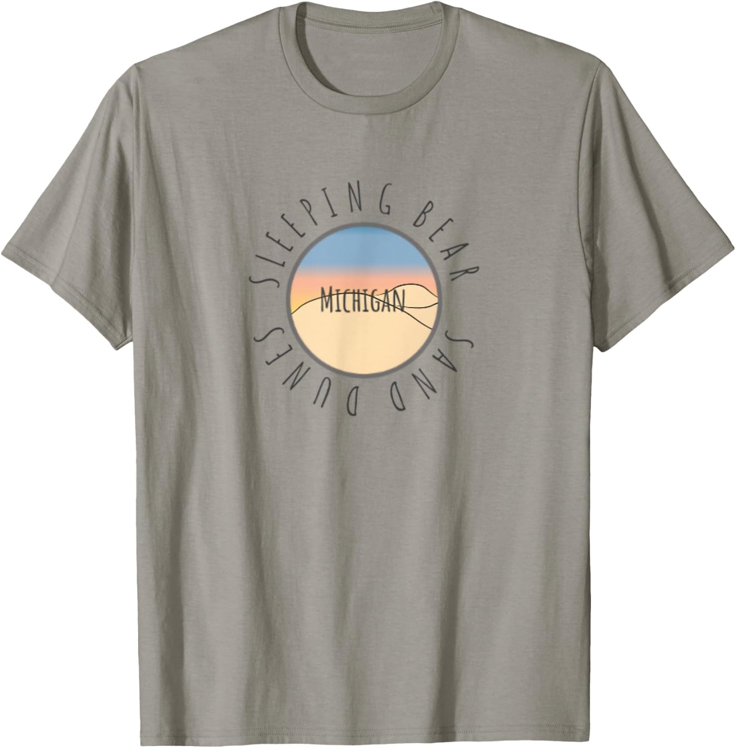 Michigan Michigander Great Lakes Sleeping Bear Sand Dunes T-Shirt - T-Shirt | Sand