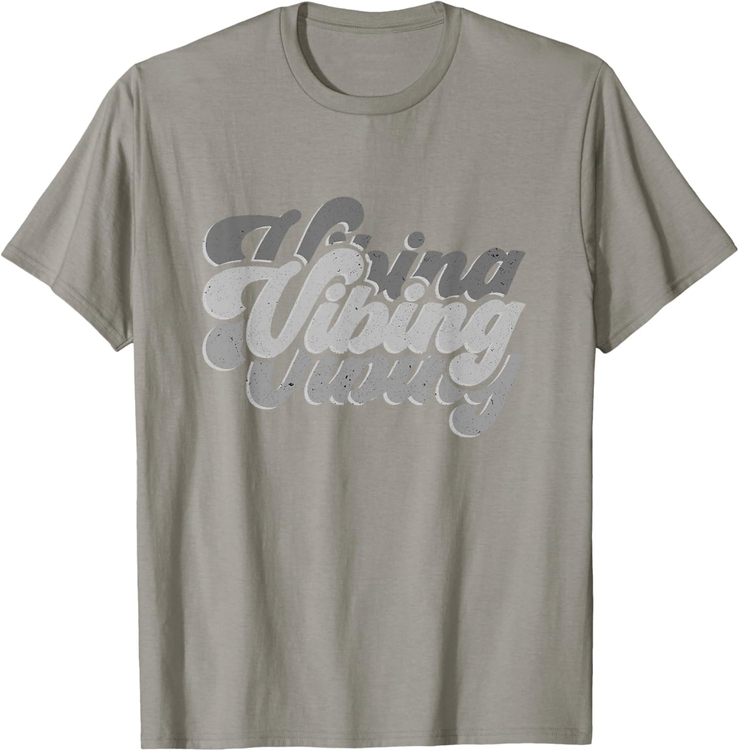 Vibing on All Blue Color Graphic T-Shirt - T-Shirt | Sand