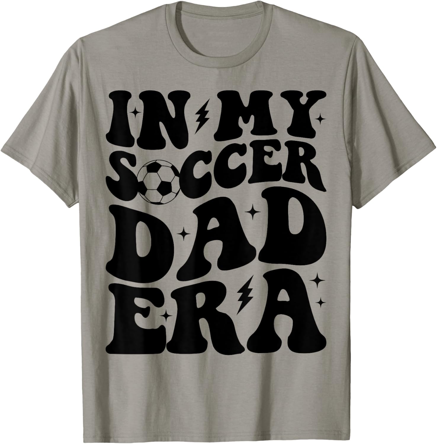 Groovy In My Soccer Dad Era T-Shirt - T-Shirt | Sand