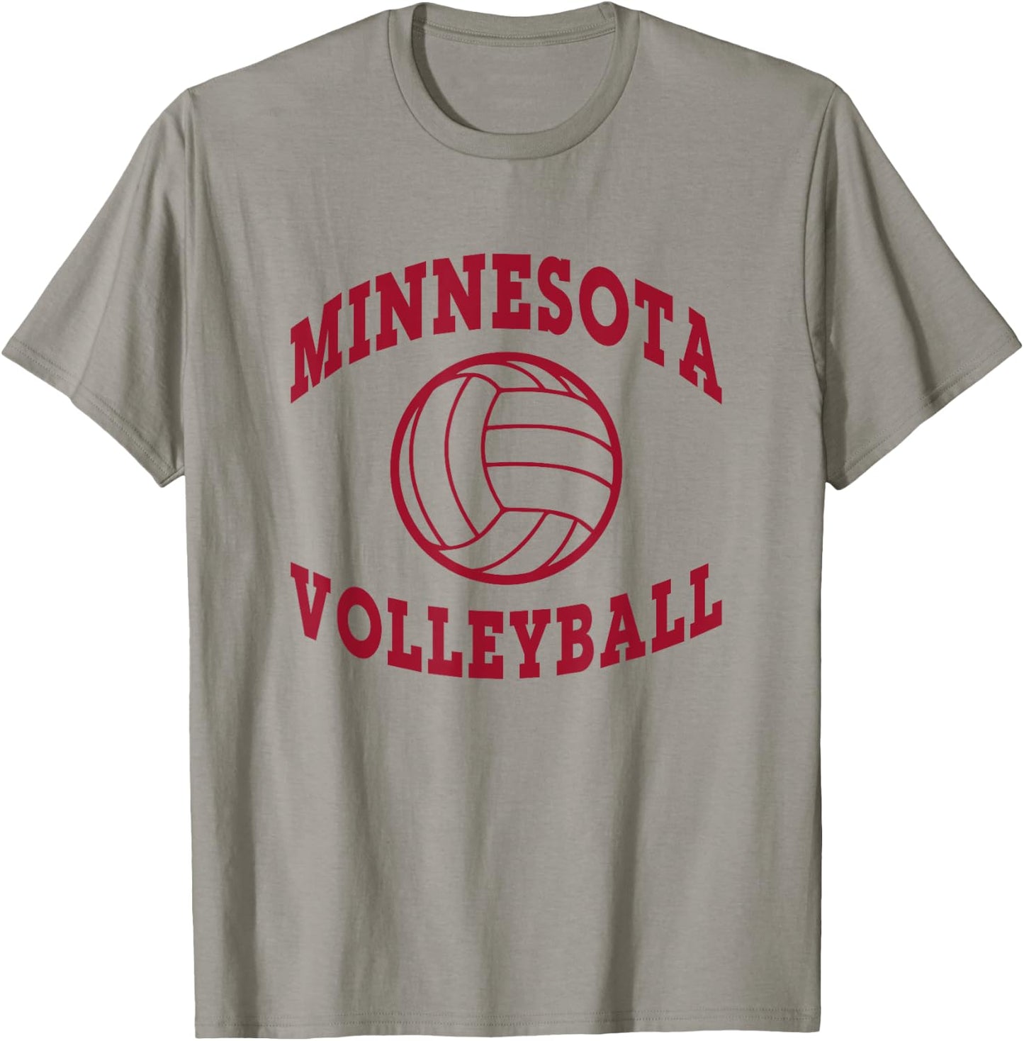 Minnesota Volleyball Deez -Adults Grey Small Volleyball T-Shirt - T-Shirt | Sand