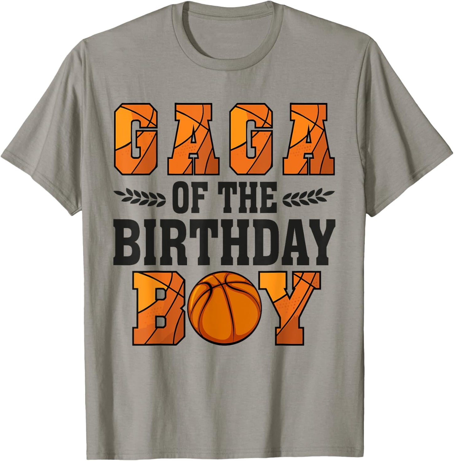 Gaga Of The Birthday Boy Basketball Grandpa 1st Bday T-Shirt - T-Shirt | Sand