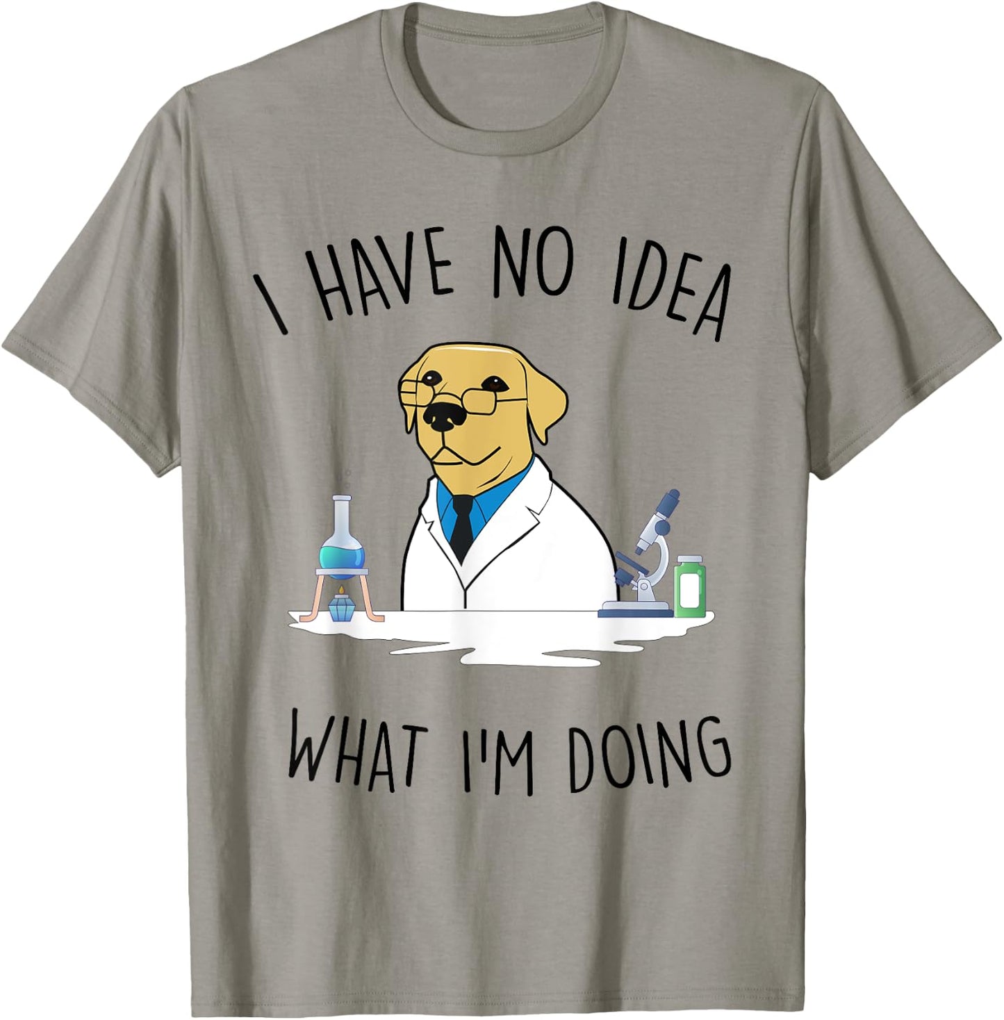 Laboratory Retriever Golden Chemistry Laboratory T-Shirt - T-Shirt | Sand