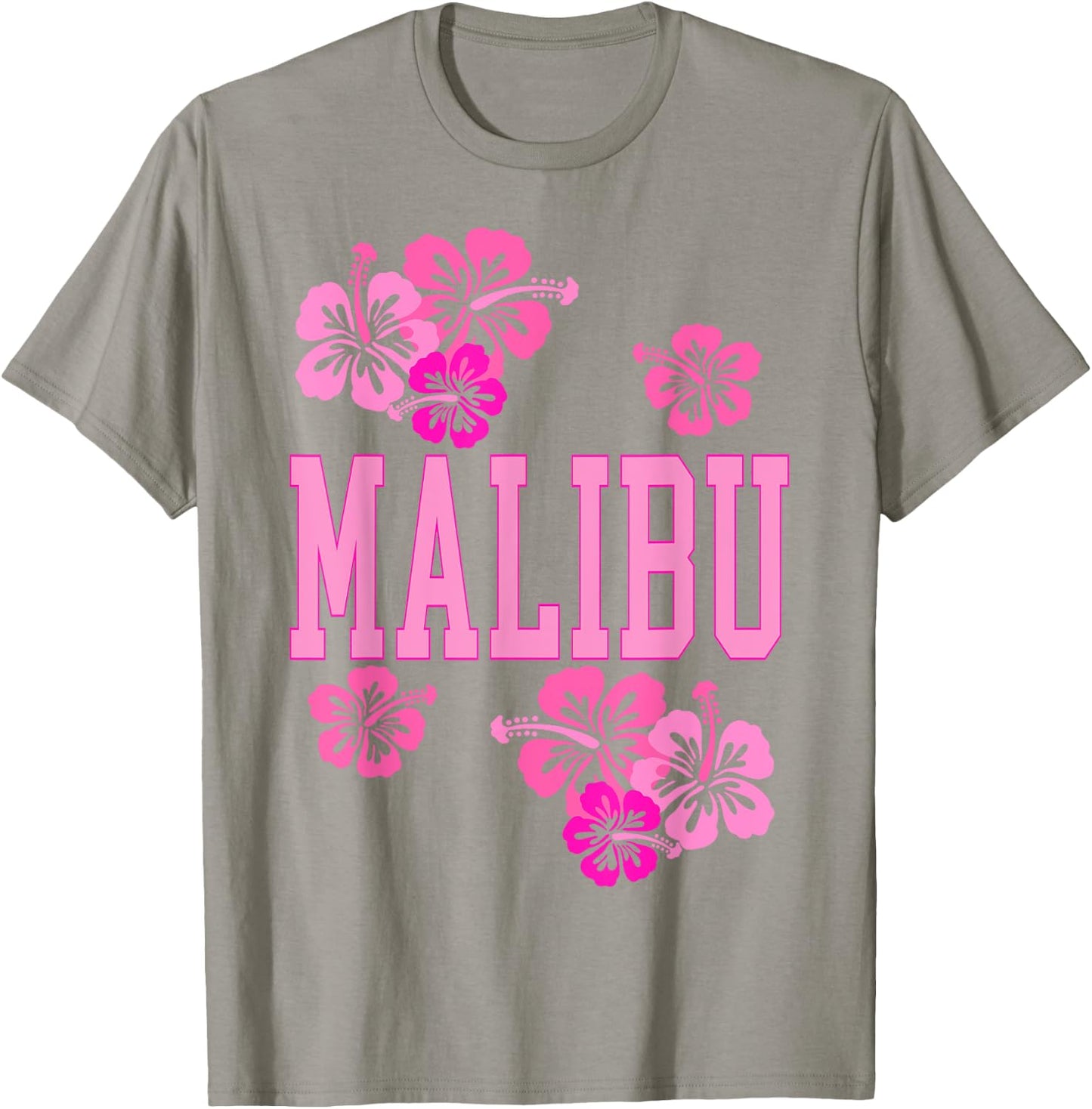 Preppy Varsity Pink Malibu California Teen Girls T-Shirt - T-Shirt | Sand
