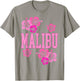 Preppy Varsity Pink Malibu California Teen Girls T-Shirt - T-Shirt | Sand