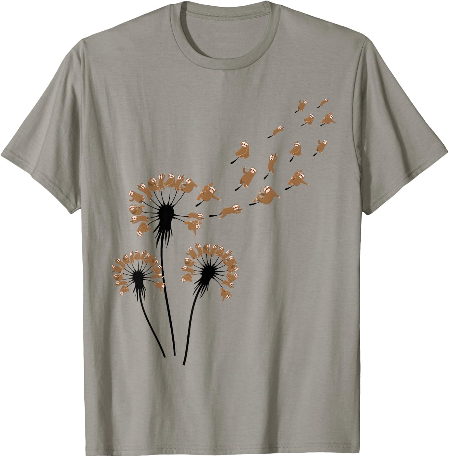 Dandelion Sloths Shirt for Slot Lover | Sloth T-Shirt - T-Shirt | Sand