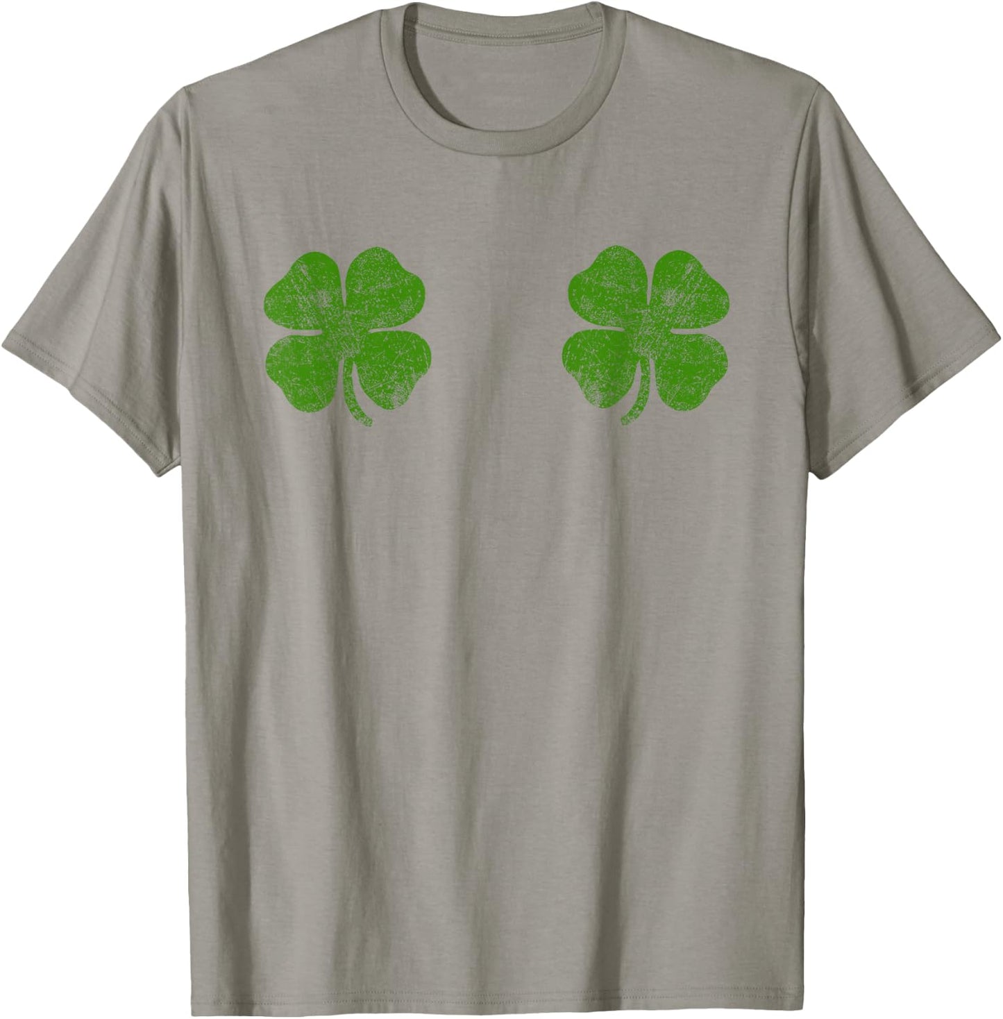 Shamrock Boob, St Patricks Day Women Shirt Shamrock Boob T-Shirt - T-Shirt | Sand