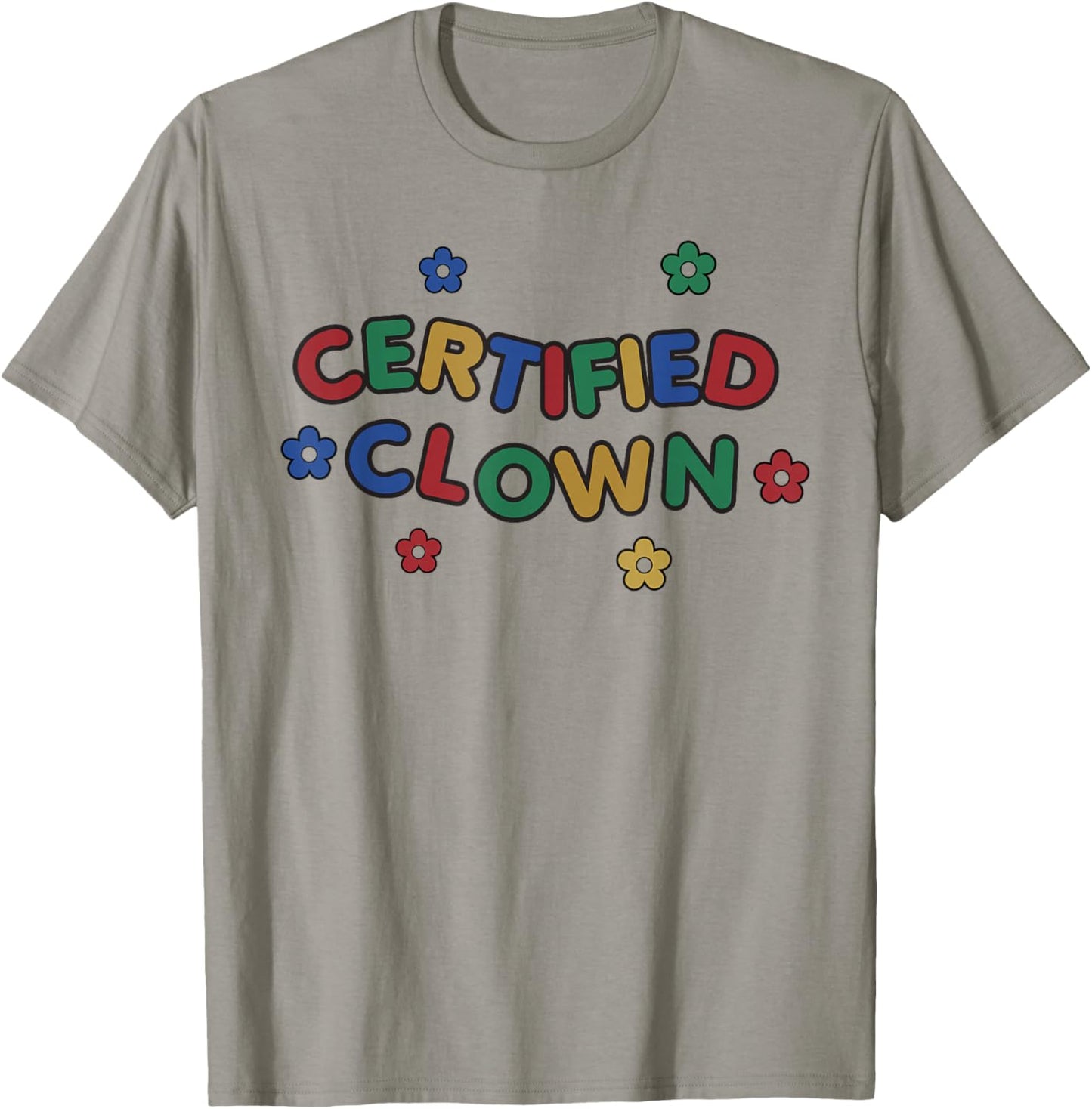 Certified Clown Kidcore Clowncore Weirdcore Aesthetic T-Shirt - T-Shirt | Sand
