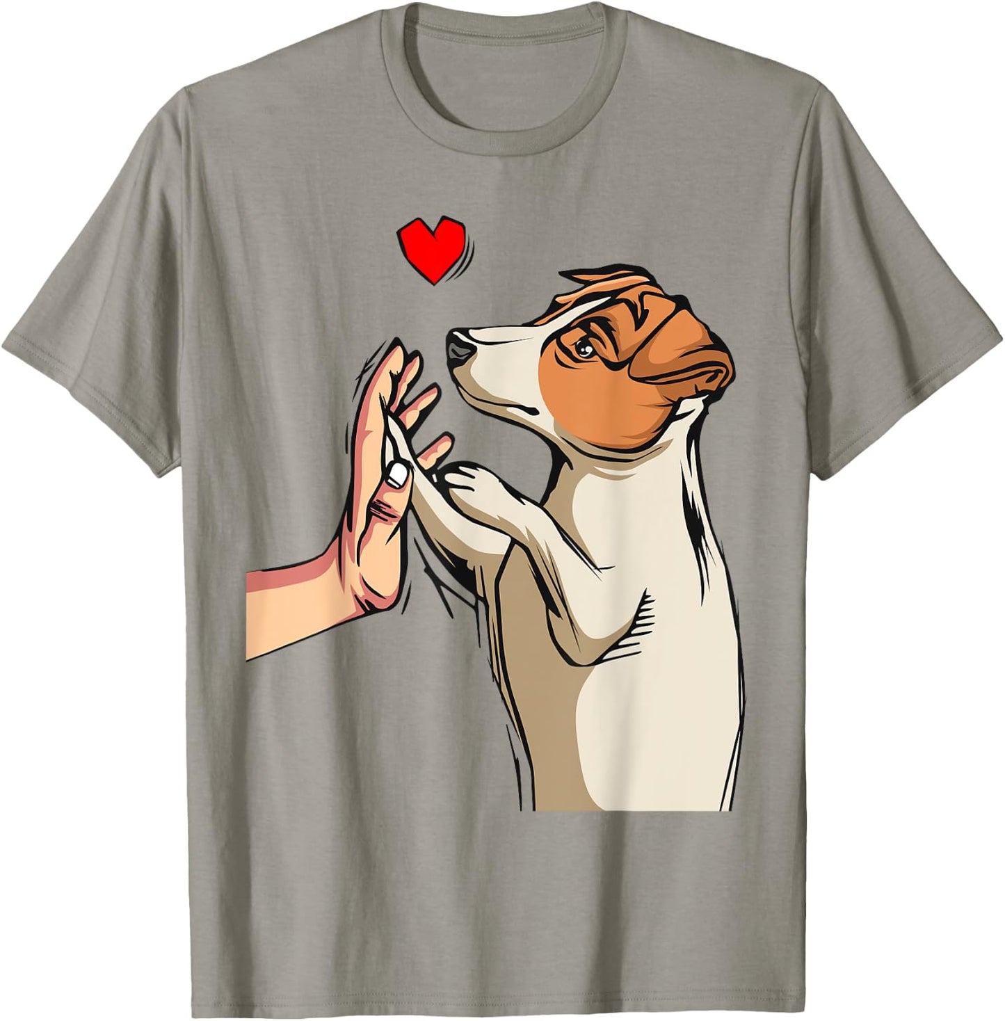Jack Russell Terrier Love Dog Mom Funny Girls Gift T-Shirt - T-Shirt | Sand