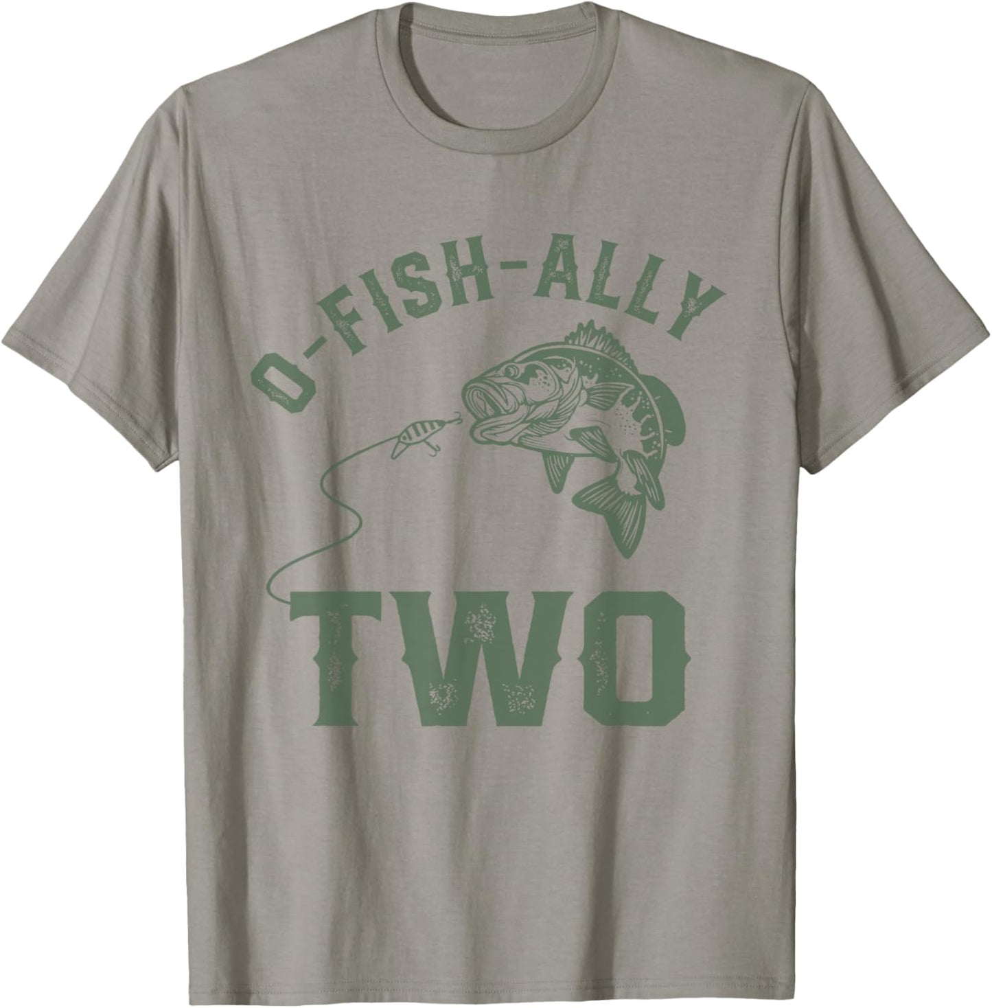 O-fish-ally Two Birthday Decorations 2nd Birthday Boy T-Shirt - T-Shirt | Sand