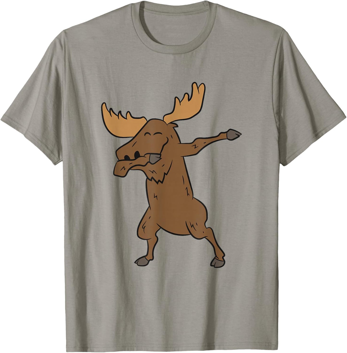 Dabing Moose Funny Canadian Moose T-Shirt - T-Shirt | Sand