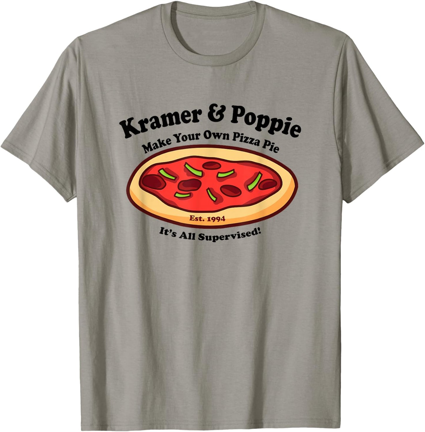 Kramer & Poppie Make Your Own Pizza Pie T-Shirt - T-Shirt | Sand