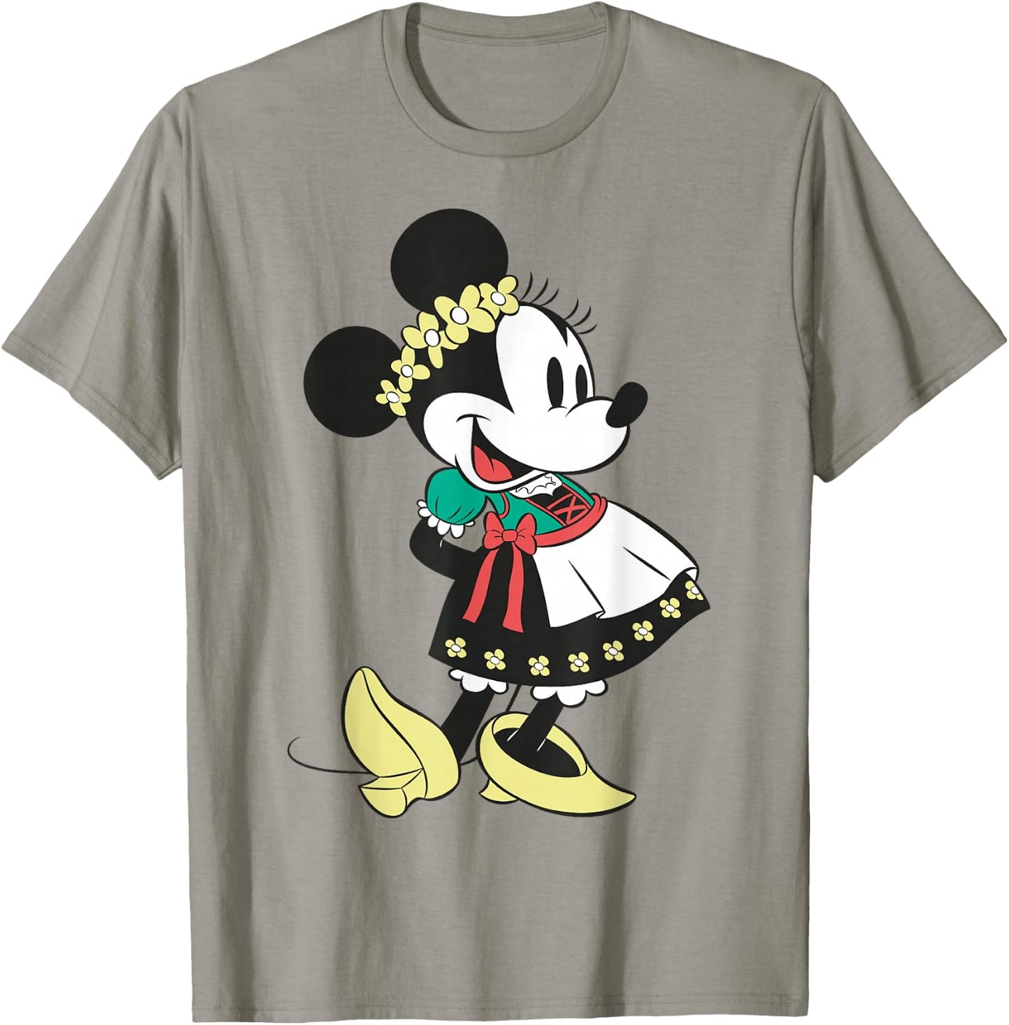 Disney Mickey and Friends Minnie Mouse Dirndl Portrait T-Shirt - T-Shirt | Sand
