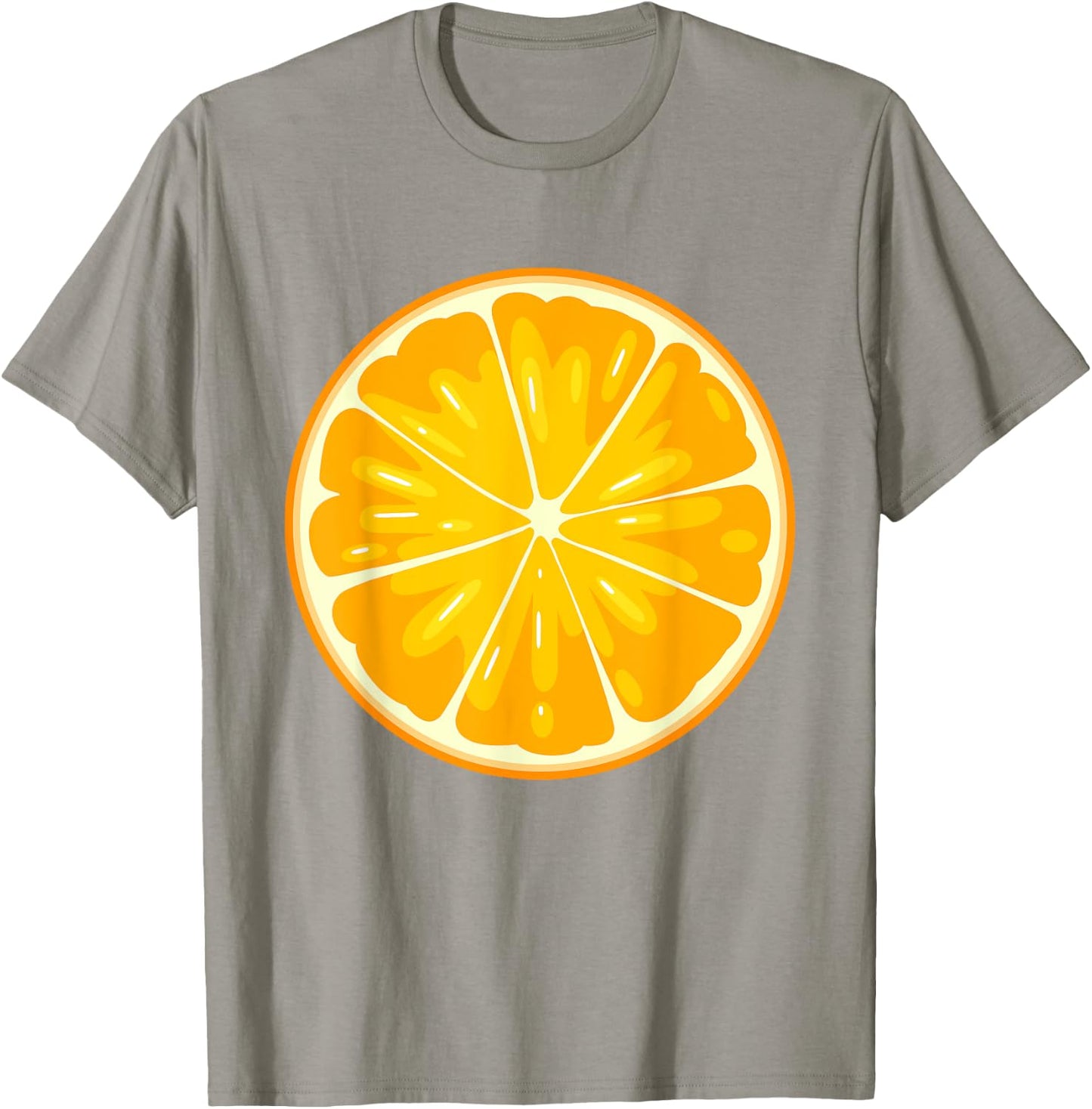 Funny Orange Sliced Fruit Lazy Easy Halloween Costume T-Shirt - T-Shirt | Sand