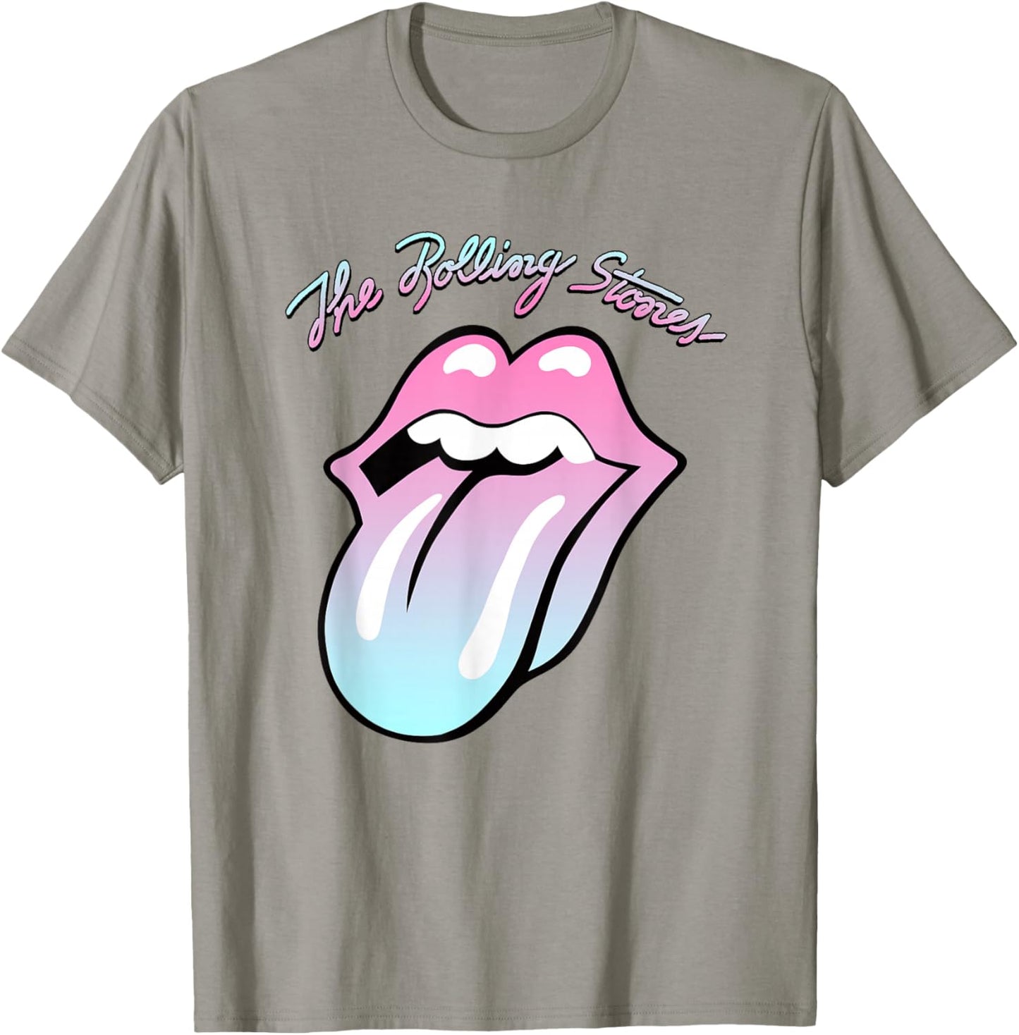 Official Rolling Stones Gradient Tongue Yellow T-Shirt - T-Shirt | Sand