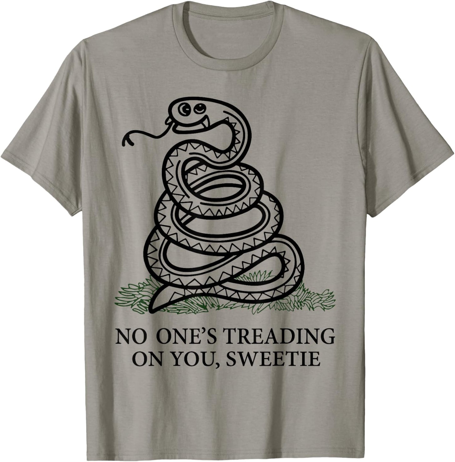 No One's Treading On You Sweetie Snake T-Shirt - T-Shirt | Sand