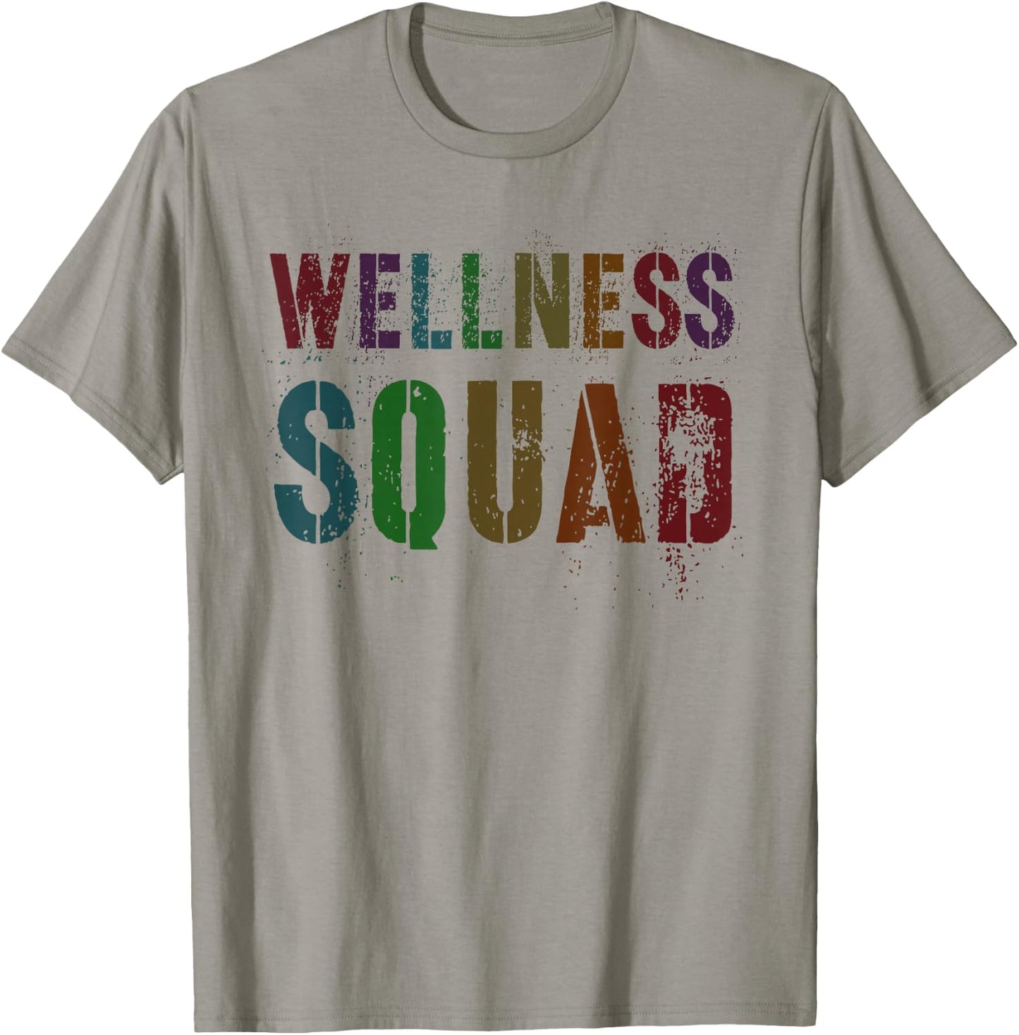 Vintage WELLNESS SQUAD Health Yoga Rocks Nurse Trainer Gym T-Shirt - T-Shirt | Sand