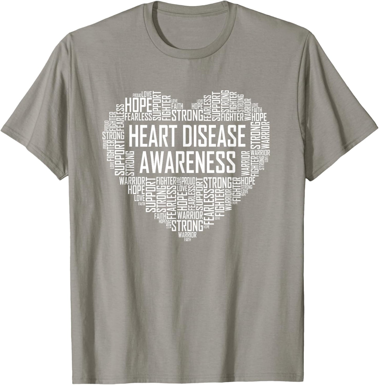 Heart Disease Awareness Heart Gift February Wear Red T-Shirt - T-Shirt | Sand