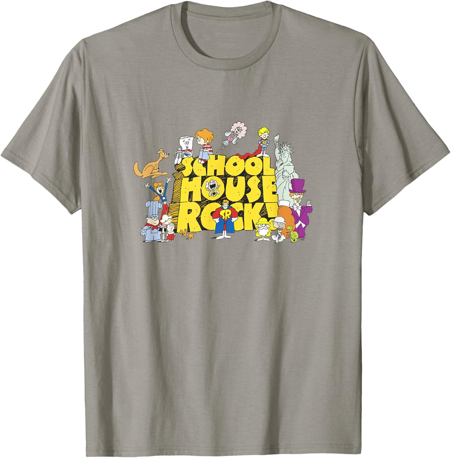 Schoolhouse Rock! Season Favorites Yellow Logo Stack T-Shirt - T-Shirt | Sand