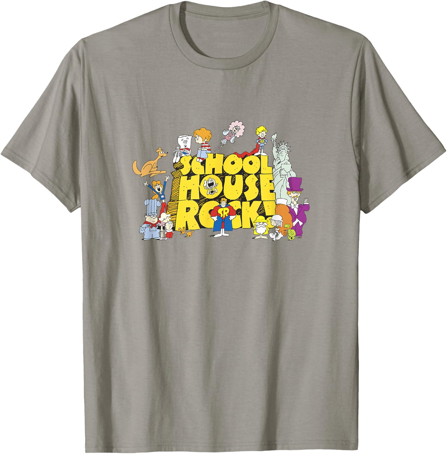 Schoolhouse Rock! Season Favorites Yellow Logo Stack T-Shirt - T-Shirt | Sand