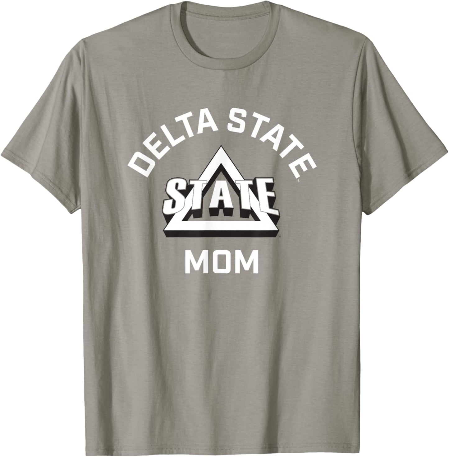 Delta State University Statesmen Arched Mom T-Shirt - T-Shirt | Sand