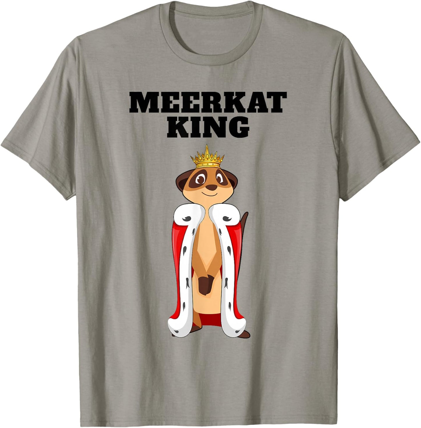 Meerkat King | Boys Meerkat Lover Design | Meerkat T-Shirt - T-Shirt | Sand