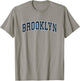Brooklyn New York NY Vintage Sports Design Navy Design T-Shirt - T-Shirt | Sand