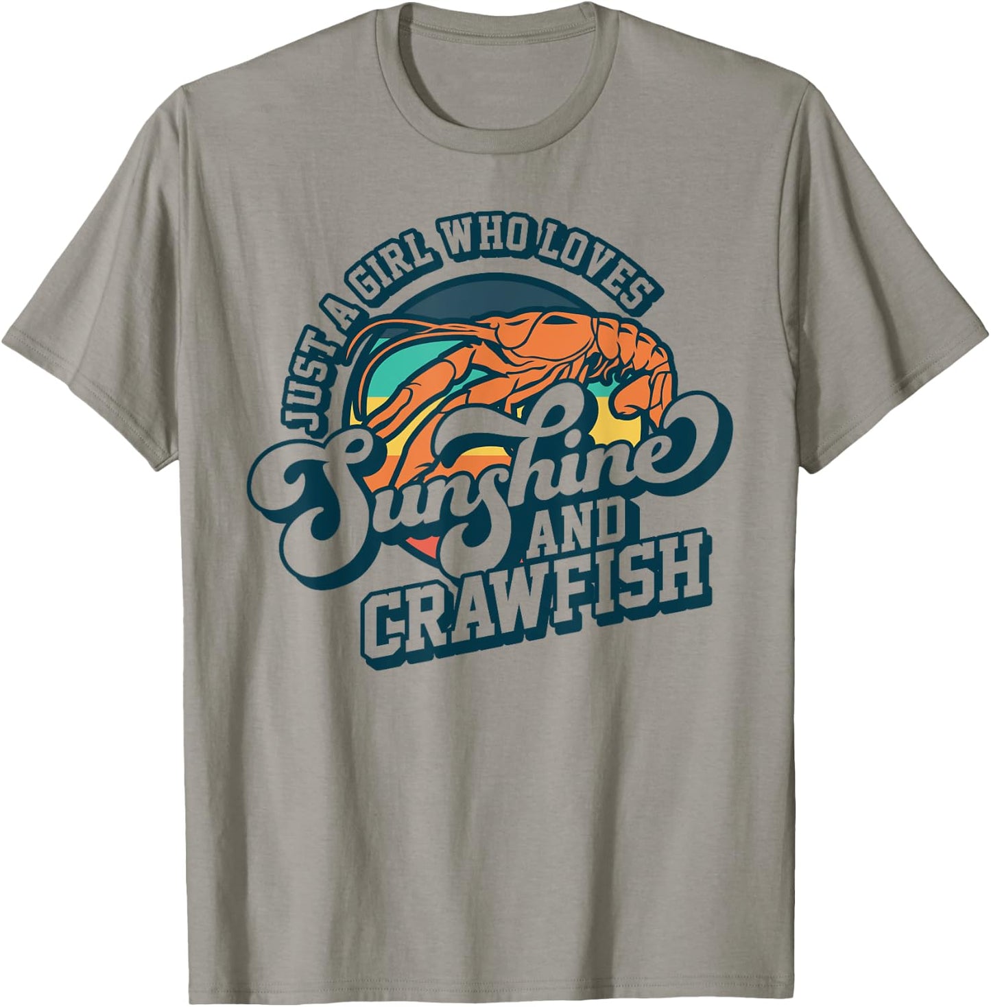Sunshine And Crawfish Boil Retro Cajun Seafood Festival T-Shirt - T-Shirt | Sand