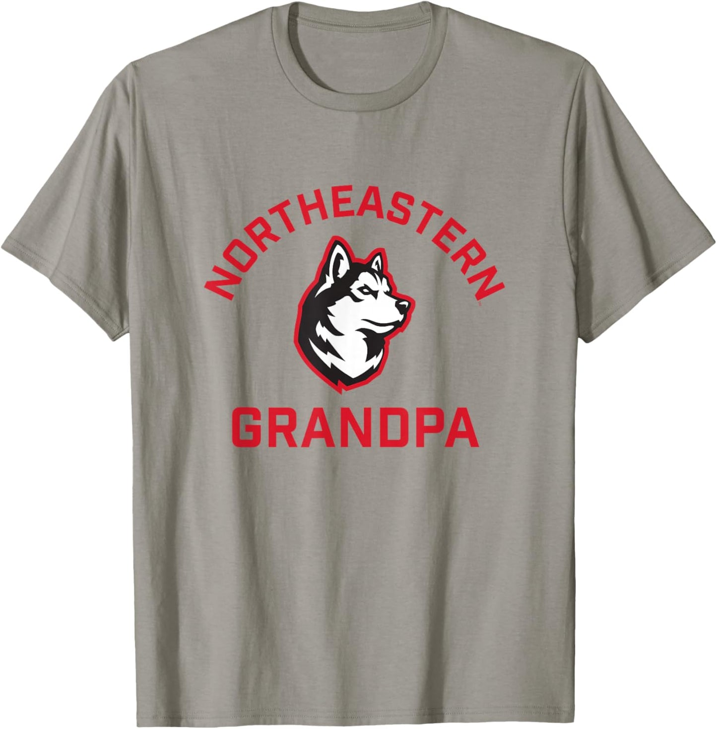 Northeastern University NEU Huskies Arched Grandpa T-Shirt - T-Shirt | Sand