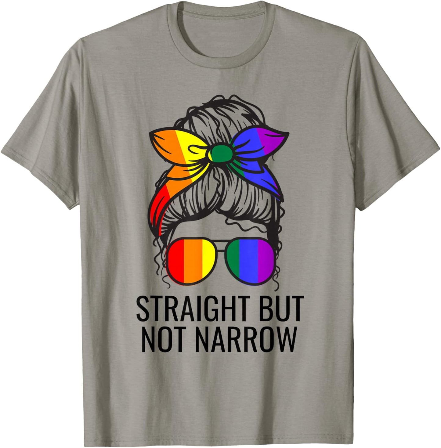 Straight But Not Narrow Proud Ally T-Shirt - T-Shirt | Sand