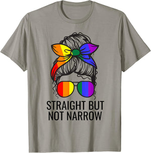 Straight But Not Narrow Proud Ally T-Shirt - T-Shirt | Sand