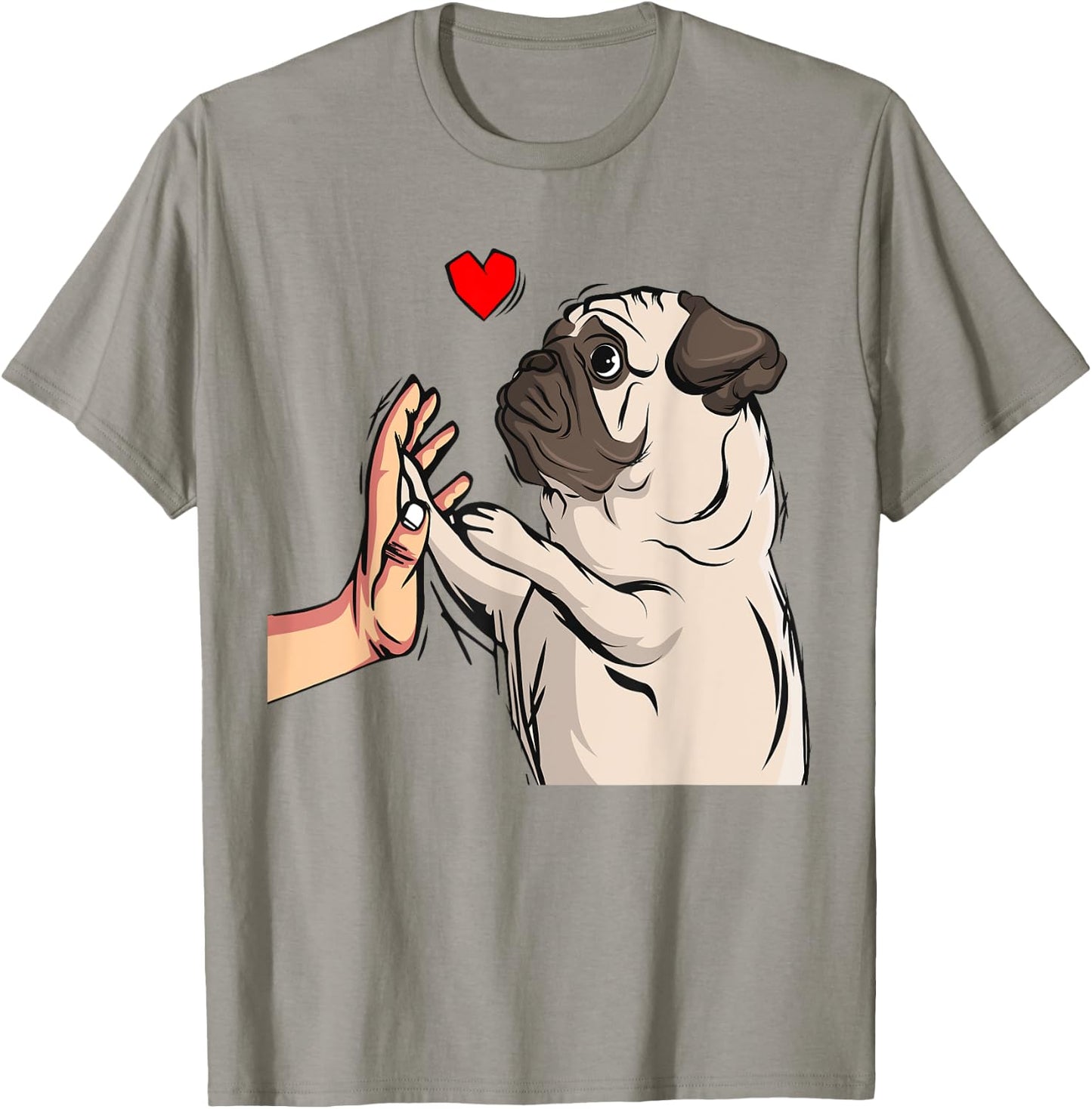 Pug Love Funny Dog Lover Owner Girls Gift T-Shirt - T-Shirt | Sand